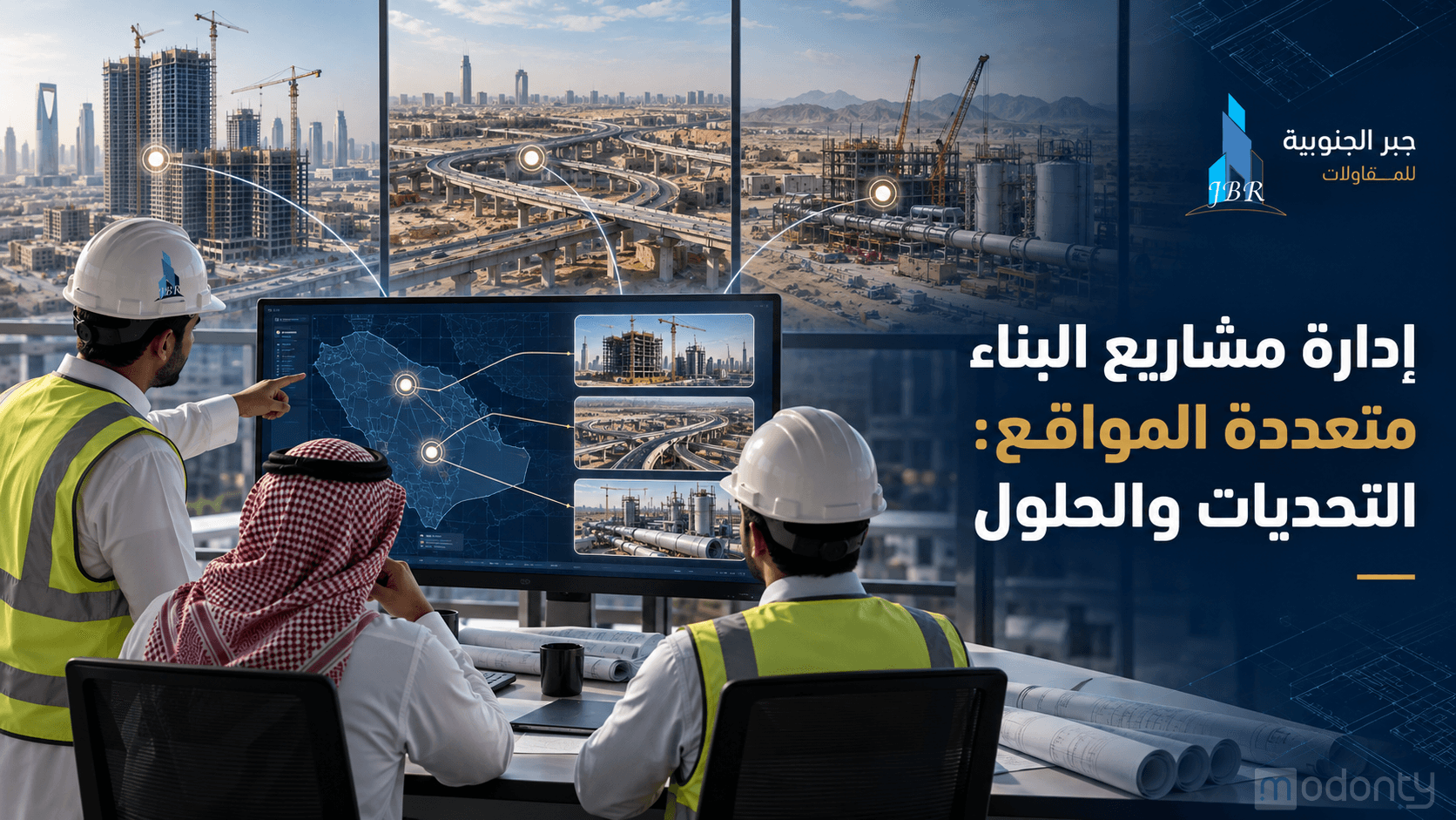 تصميم مقال إدارة مشاريع البناء متعددة المواقع
